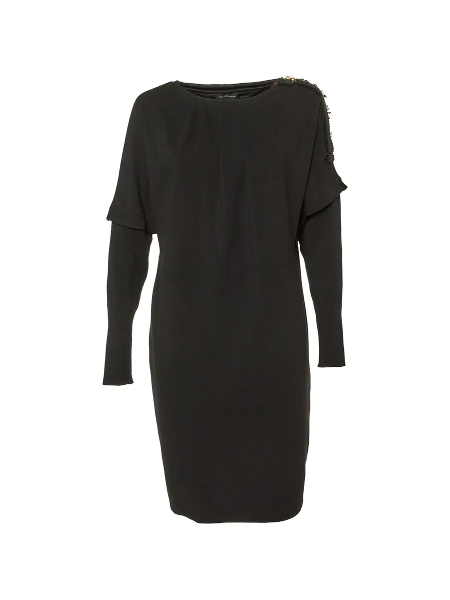 платье миди с длинными рукавами 2