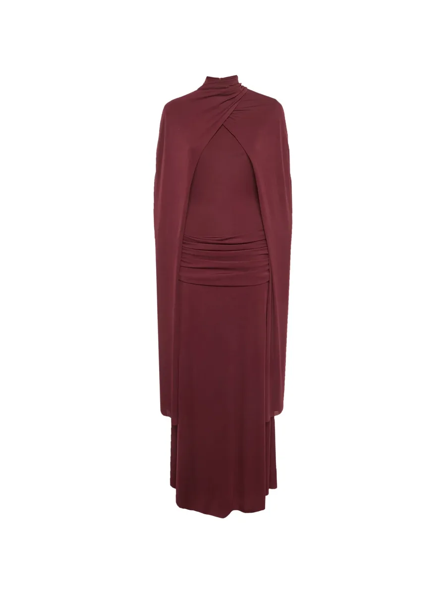 cape-detail maxi dress 2
