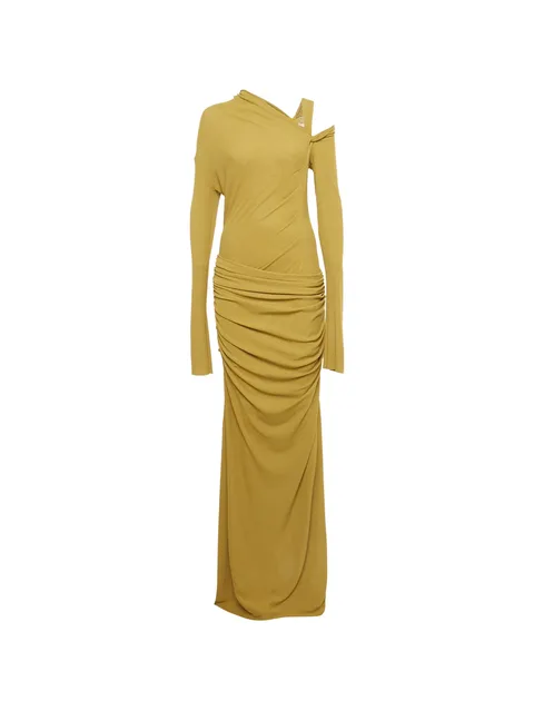 ruched midi dress