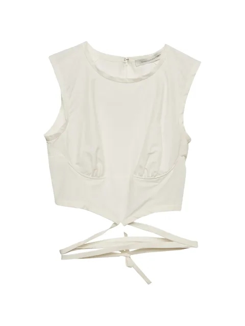 tie sleeveless top