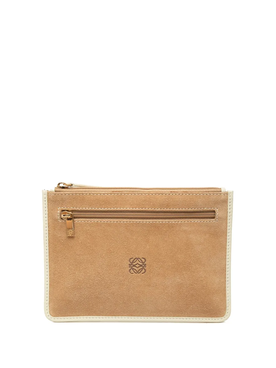 2011 Suede Anagram Flat pouch 2