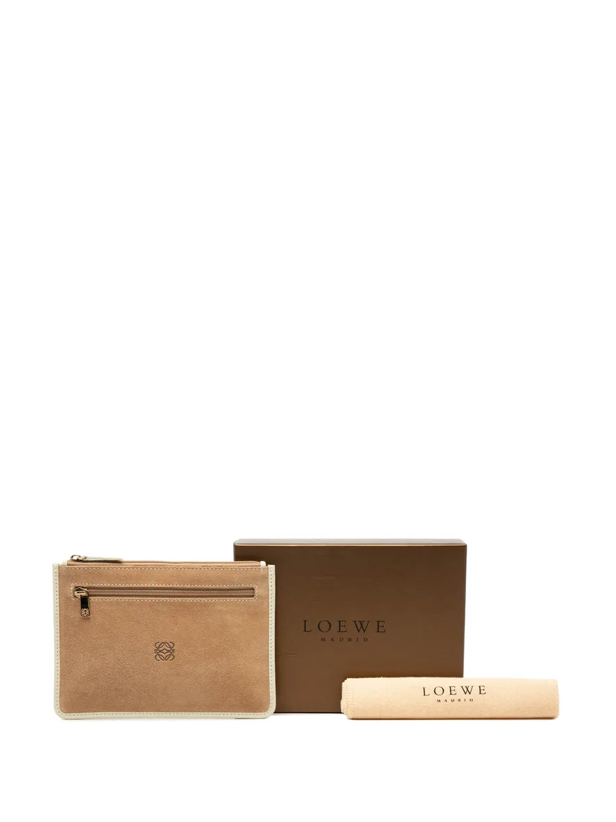 2011 Suede Anagram Flat pouch 12