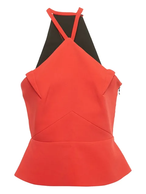 sleeveless peplum top