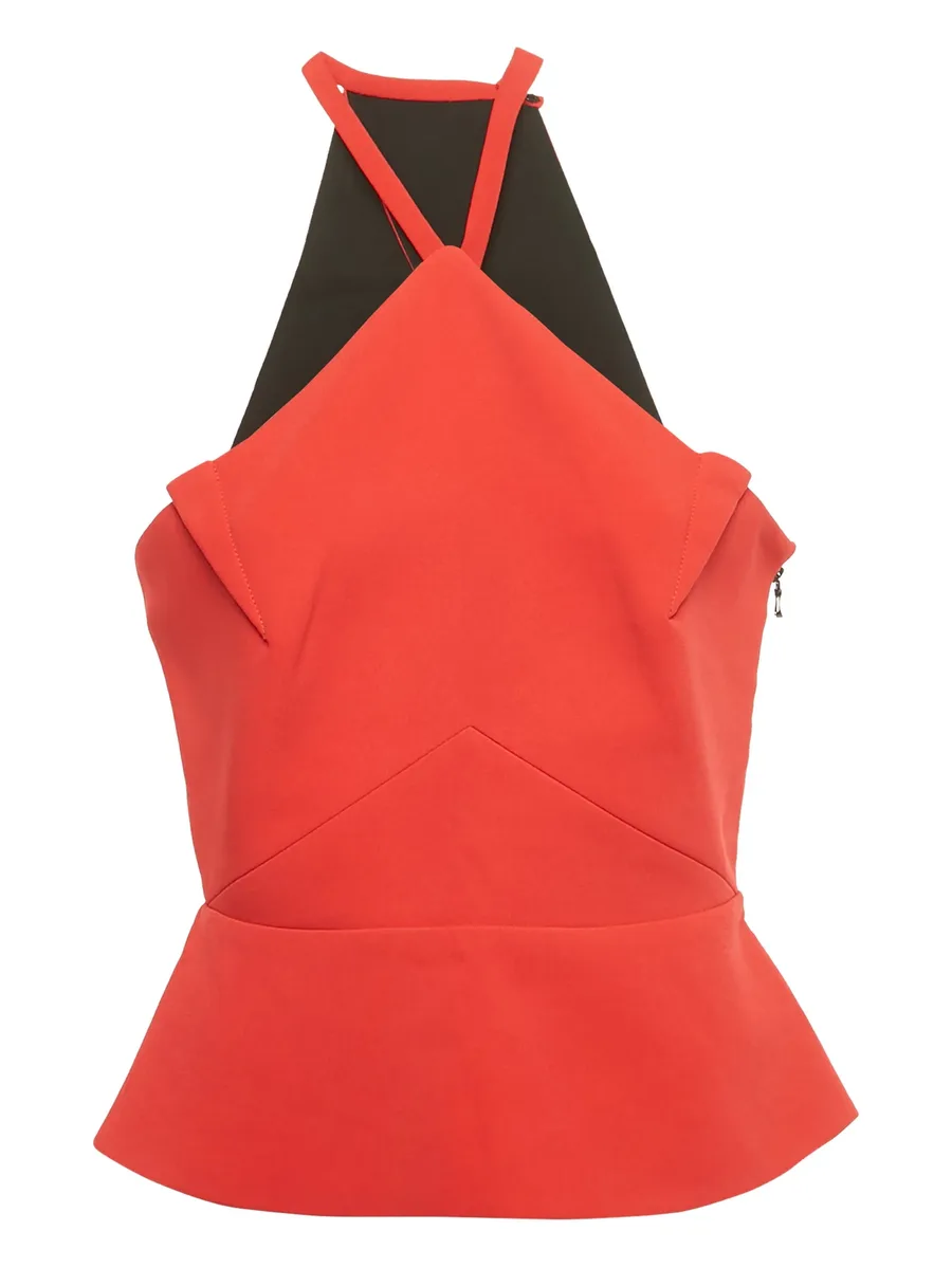 sleeveless peplum top 2