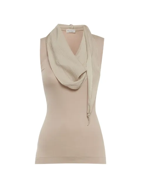 rib-knit tank top