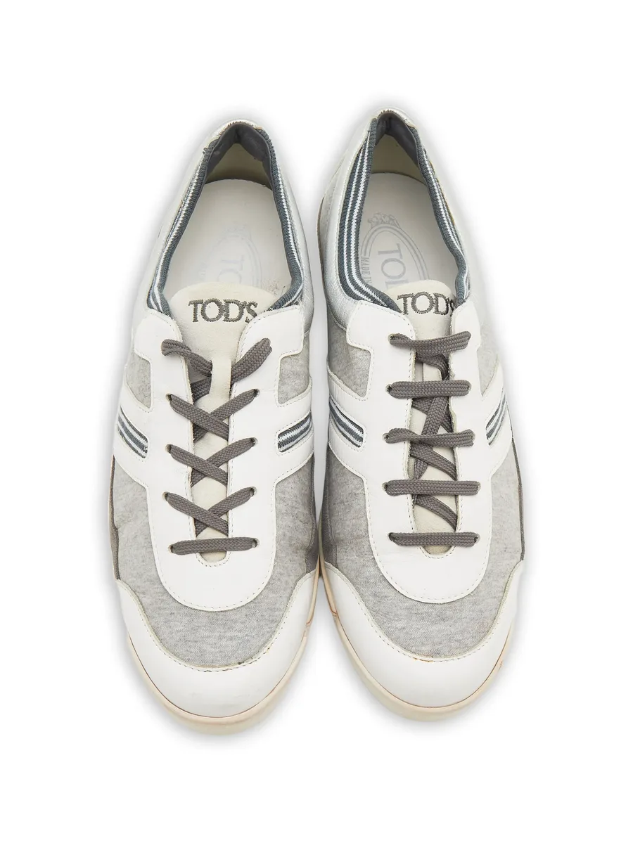 leather-trim sneakers 6