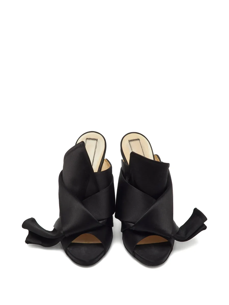 knotted peep-toe mules 4