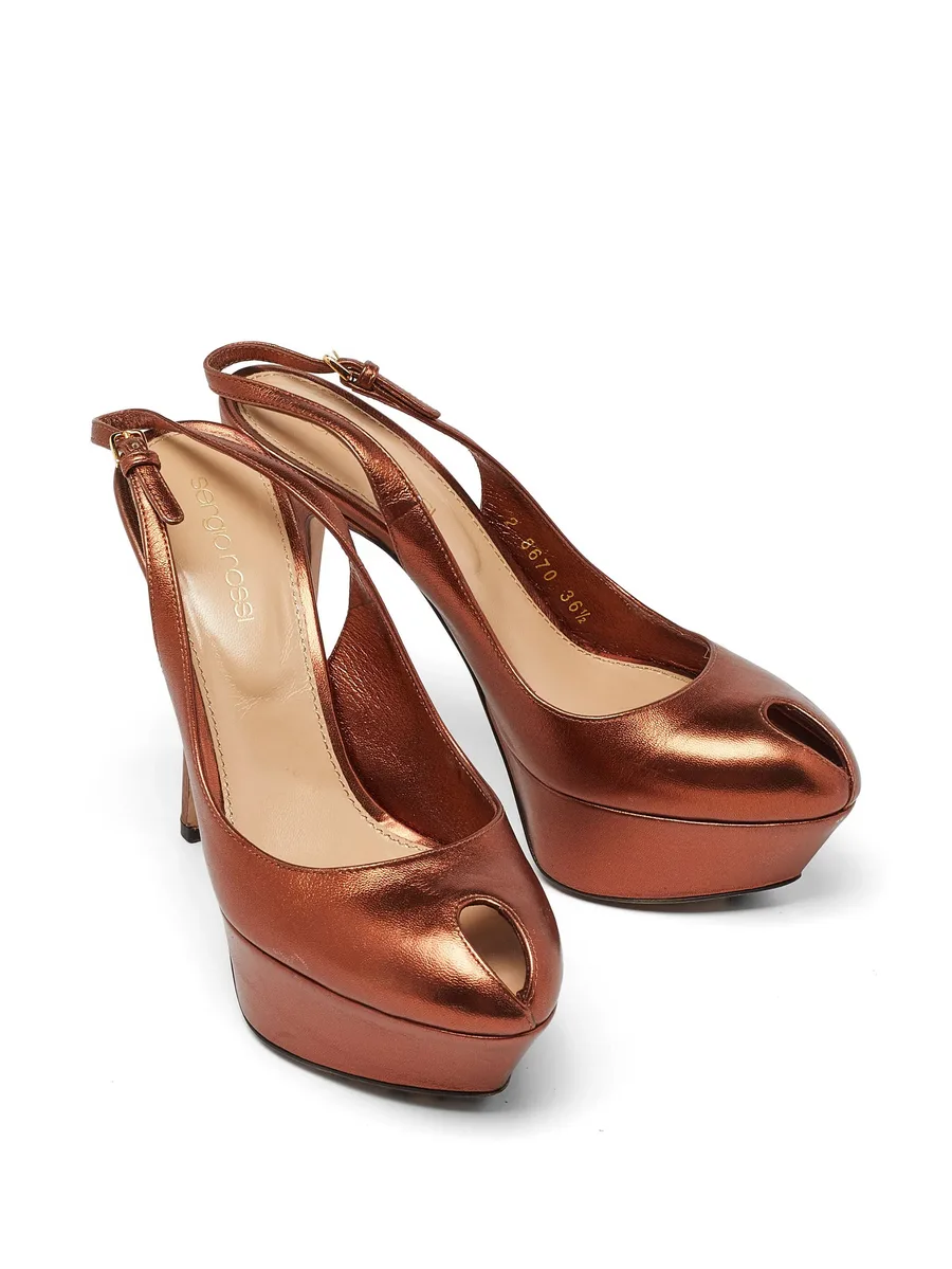 Cachet peep-toe slingback sandals 2