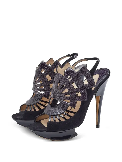 platform slingback sandals