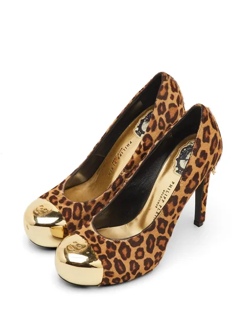leopard-print platform pumps