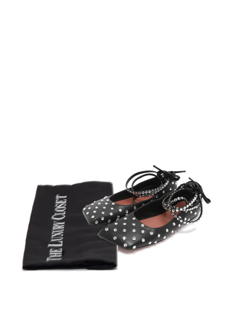 Ane crystal-embellished ballet flats 10