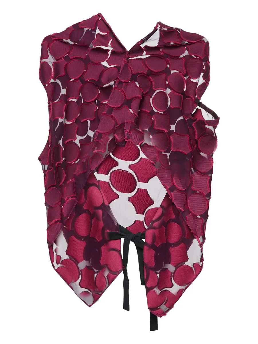 pre-owned circle-patterned top 4