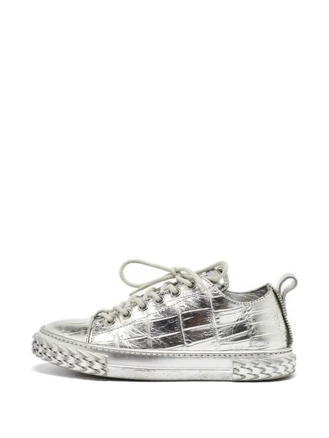Blabber croc-embossed low-top sneakers