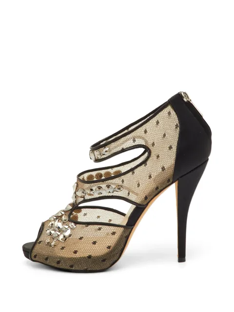 mesh cut-out sandals
