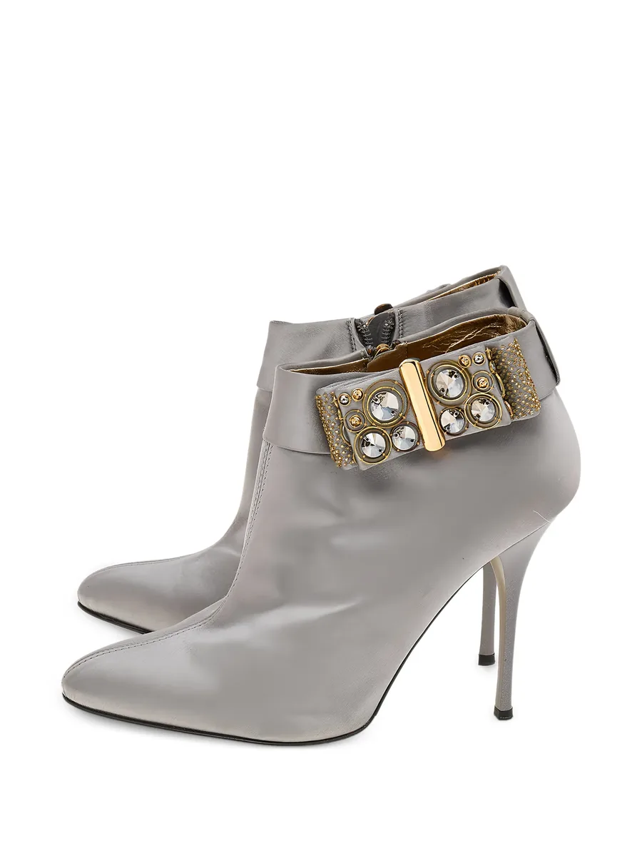 bow-embellished ankle boots 1