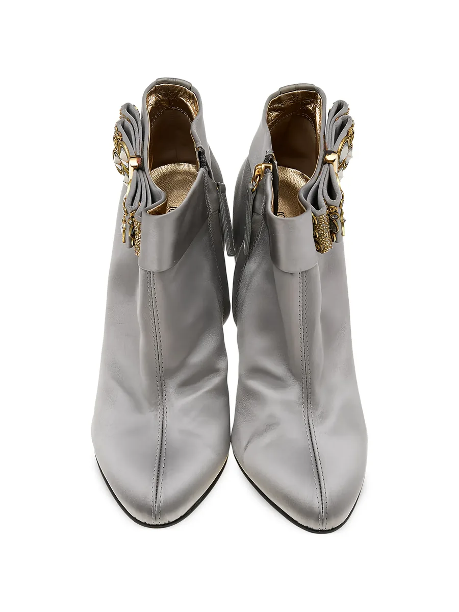 bow-embellished ankle boots 8