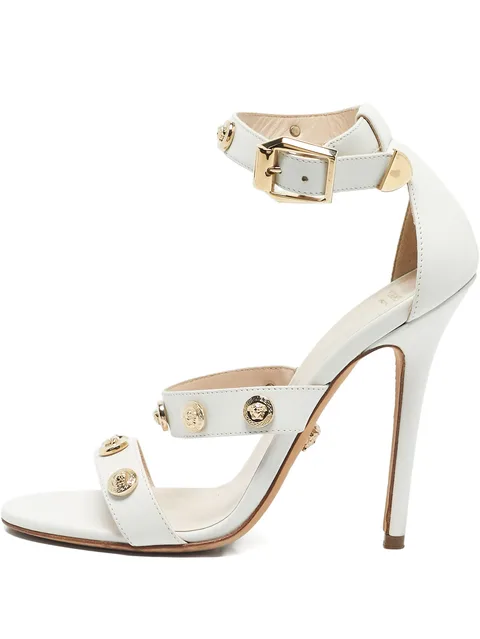 Medusa studded leather sandals