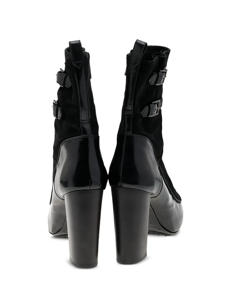 buckled leather boots 6