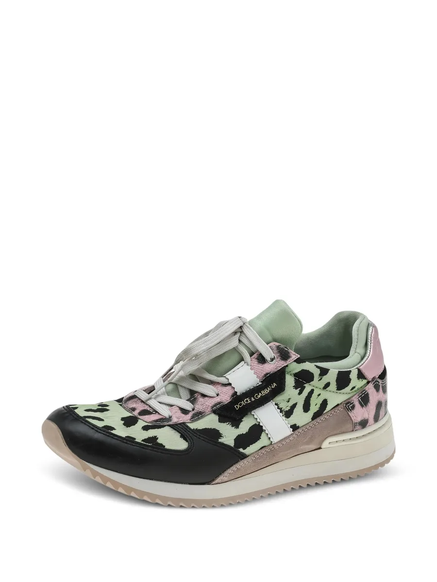 leopard-print canvas sneakers 5