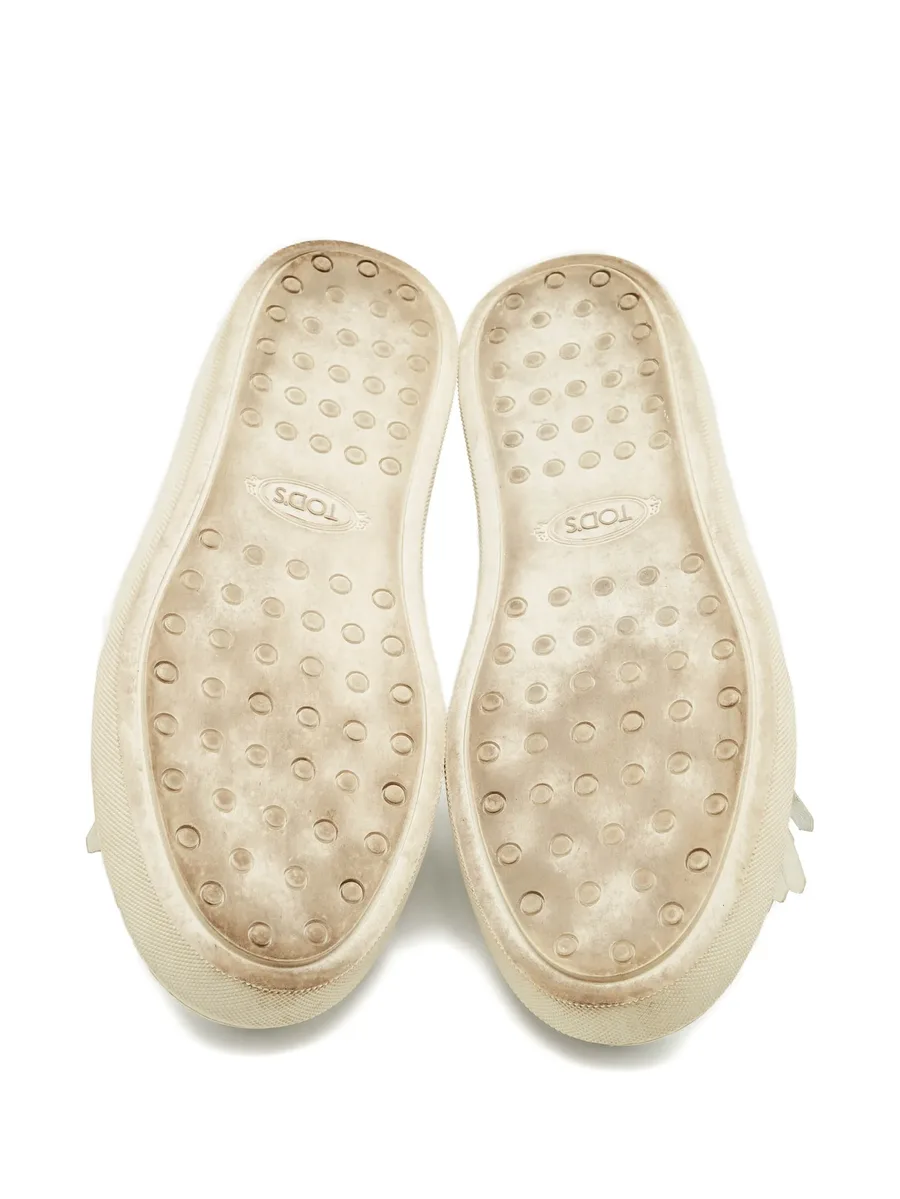 fringed leather sneakers 6
