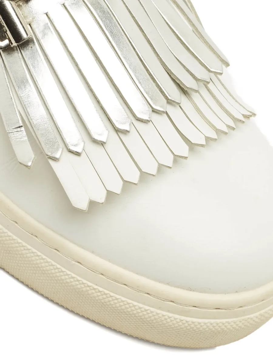 fringed leather sneakers 7