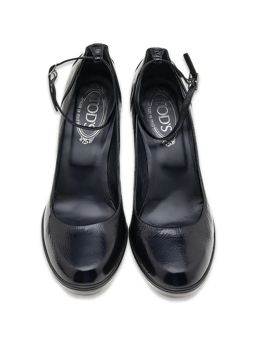 patent leather buckle-strap pumps 5