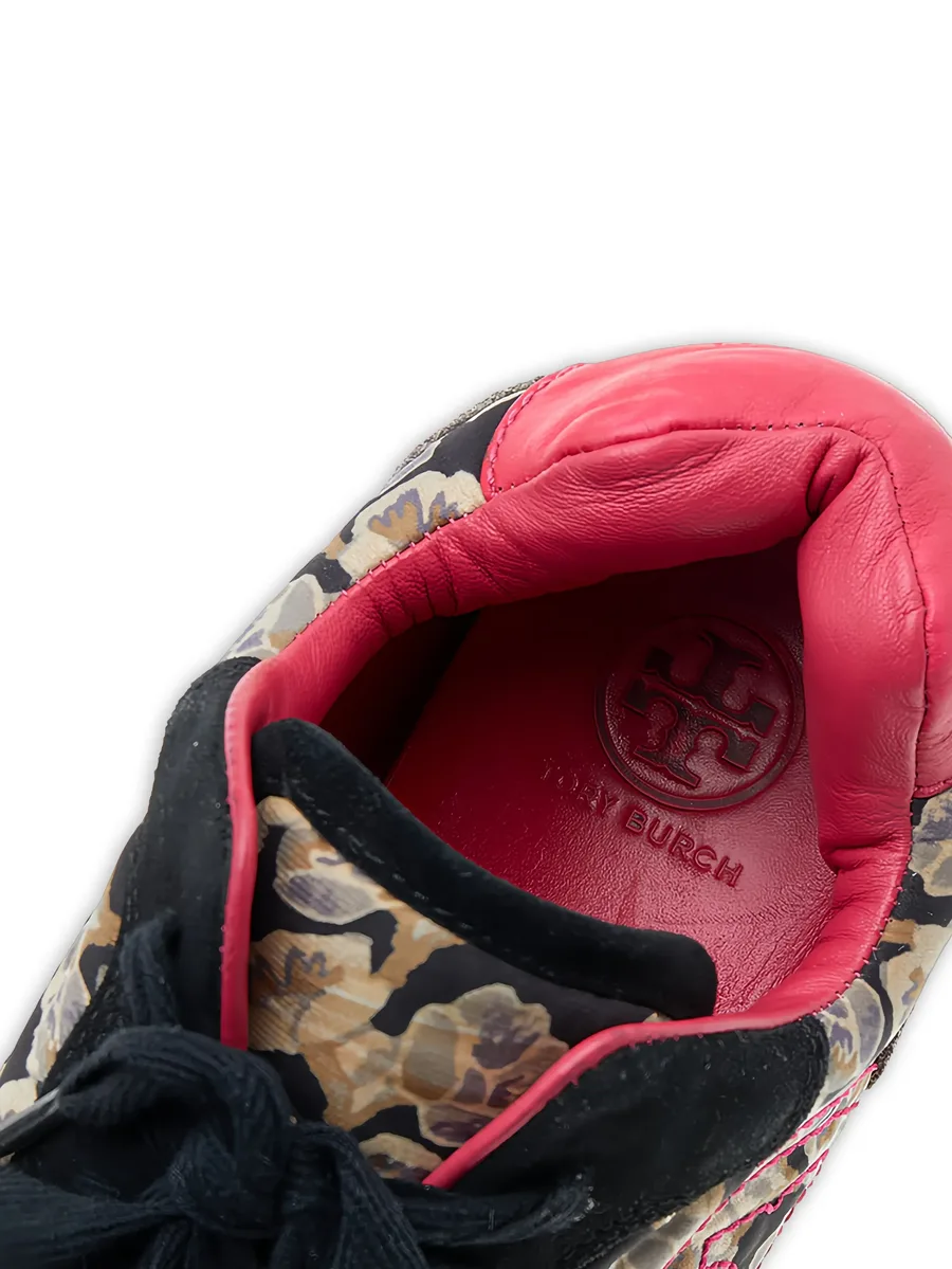 floral-print logo-detail sneakers 8