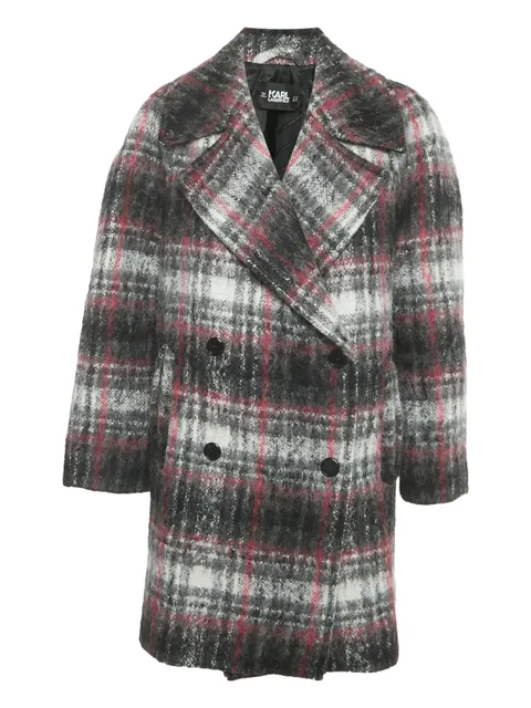 checked coat