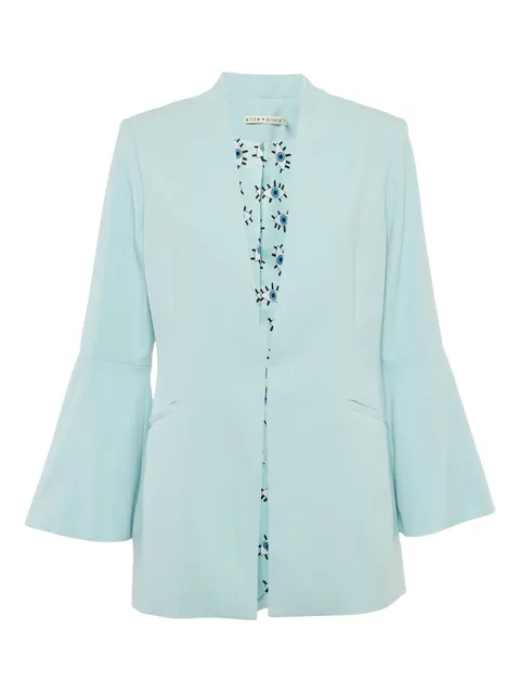collarless blazer