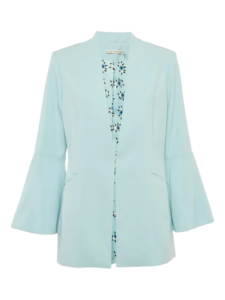 collarless blazer 2