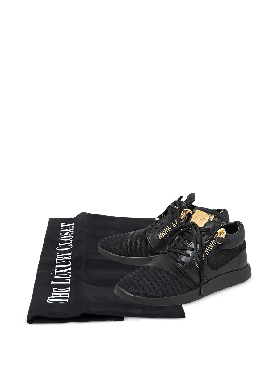 zip-accent sneakers 7