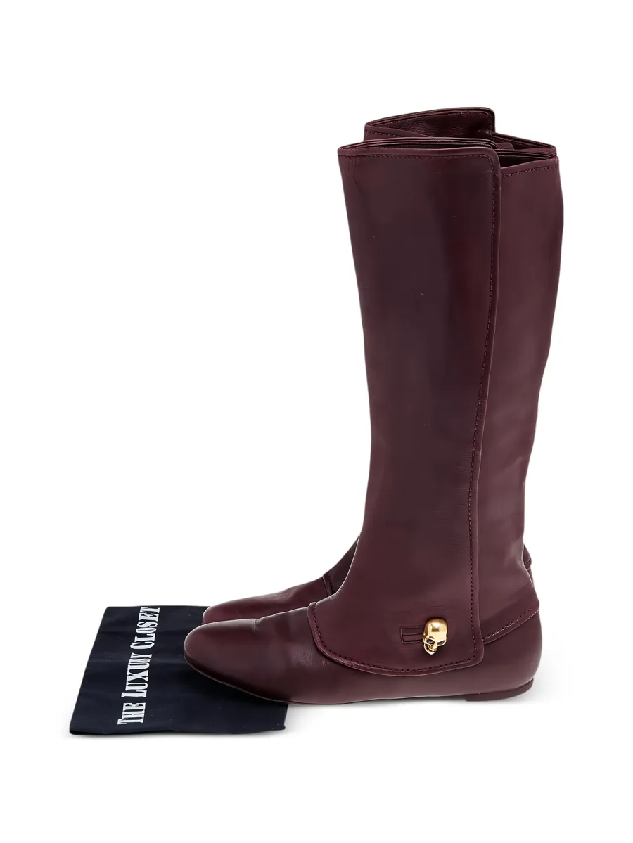 skull-charm boots 9