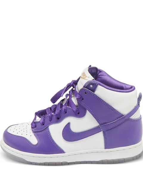 high-top leather sneakers