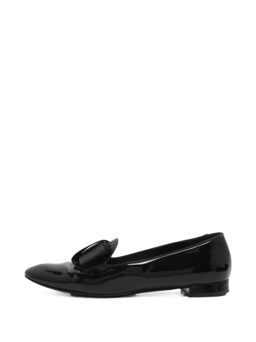 bow-detail patent-leather loafers 2