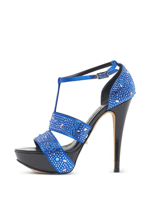 Alicia crystal-embellished platform sandals