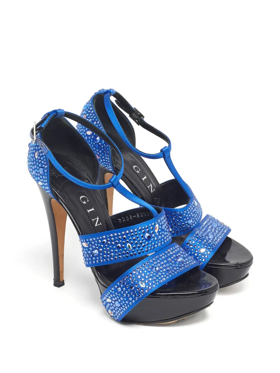 Alicia crystal-embellished platform sandals 9