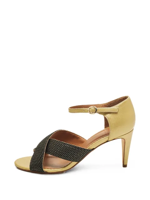 cross-over ankle-strap sandals