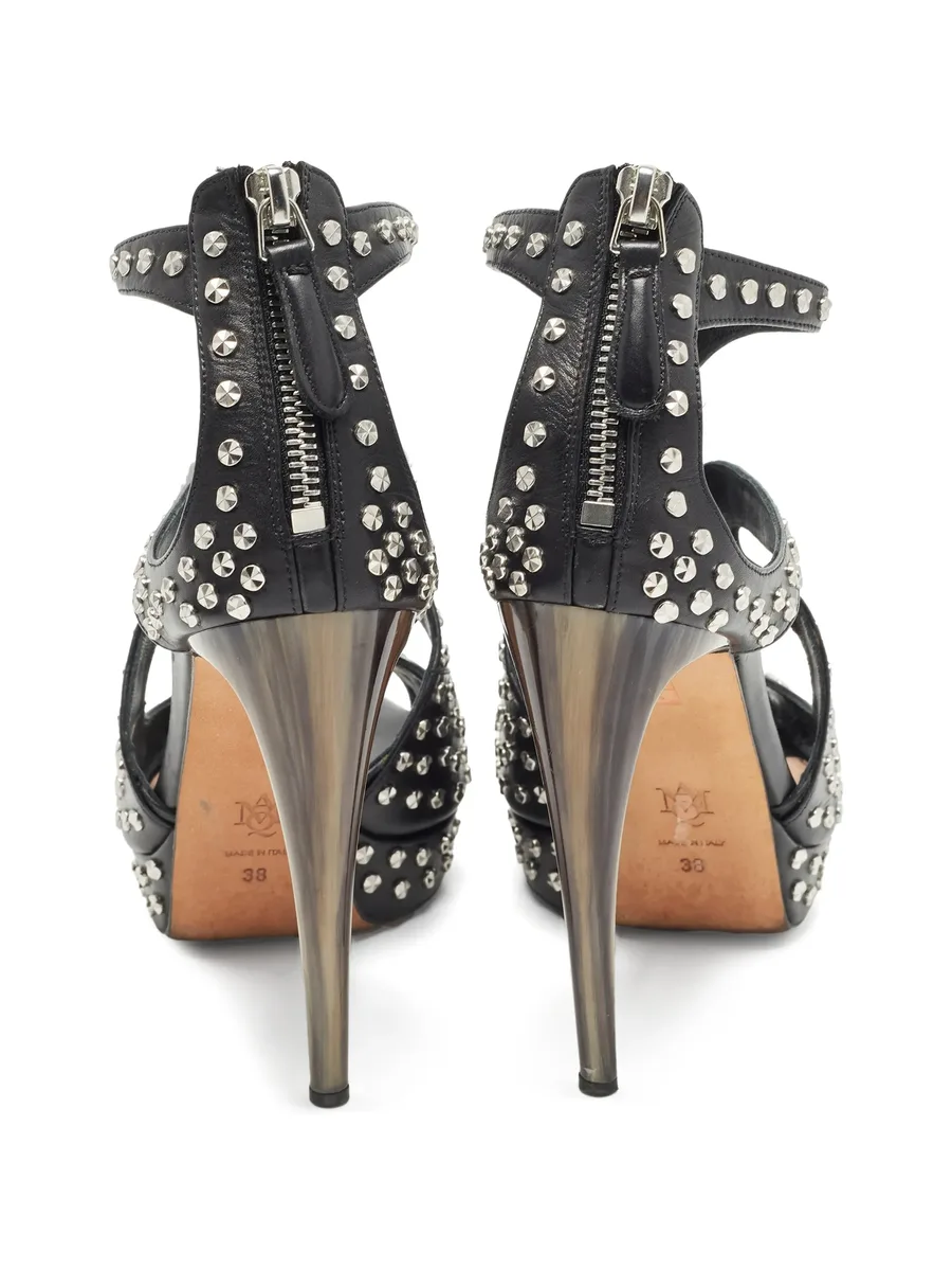 studded cage sandals 6