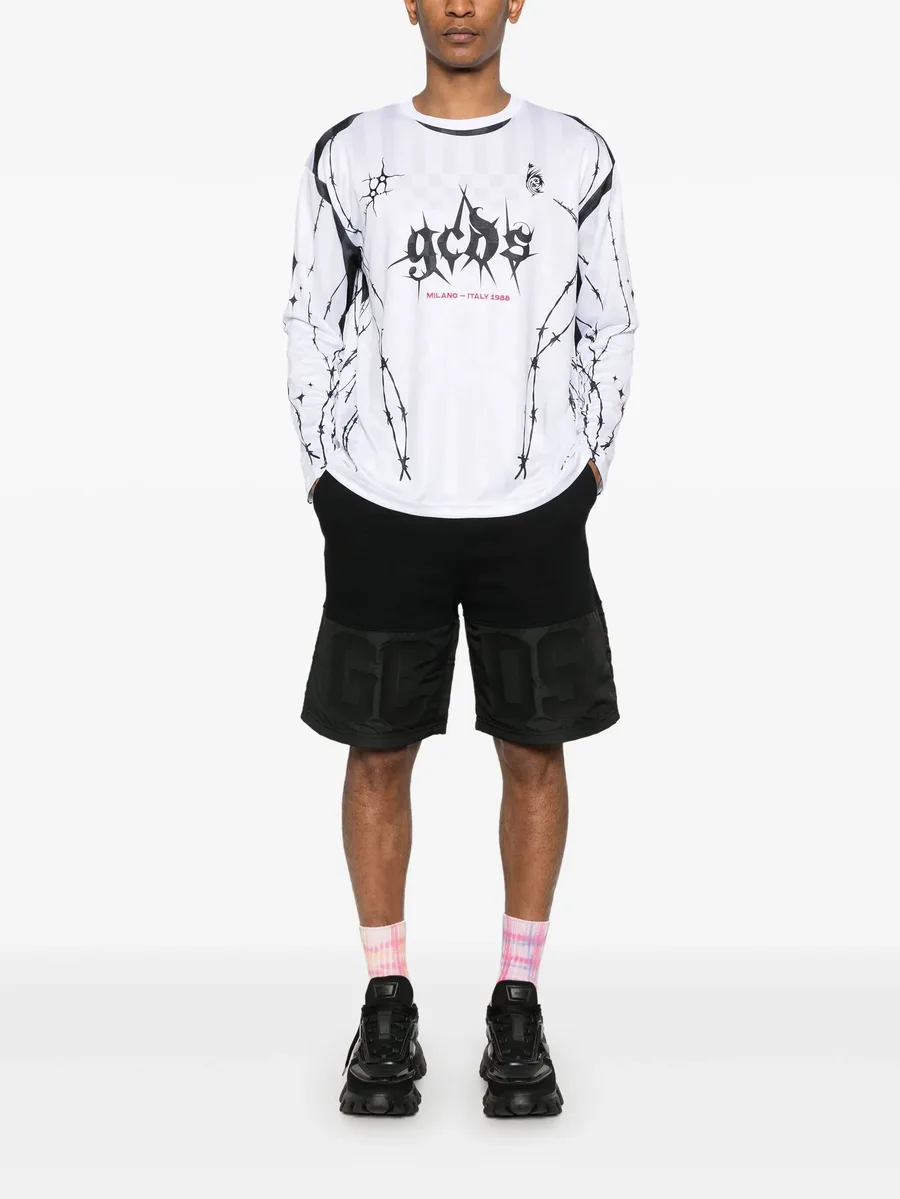 band-logo track shorts 3