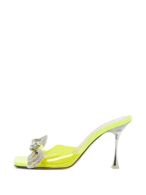 Double Bow crystal-embellished sandals