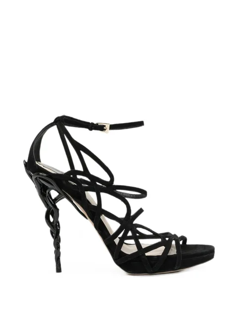 120mm strappy cage sandals