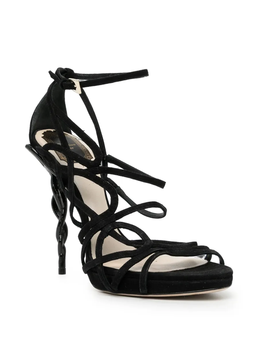 120mm strappy cage sandals 4