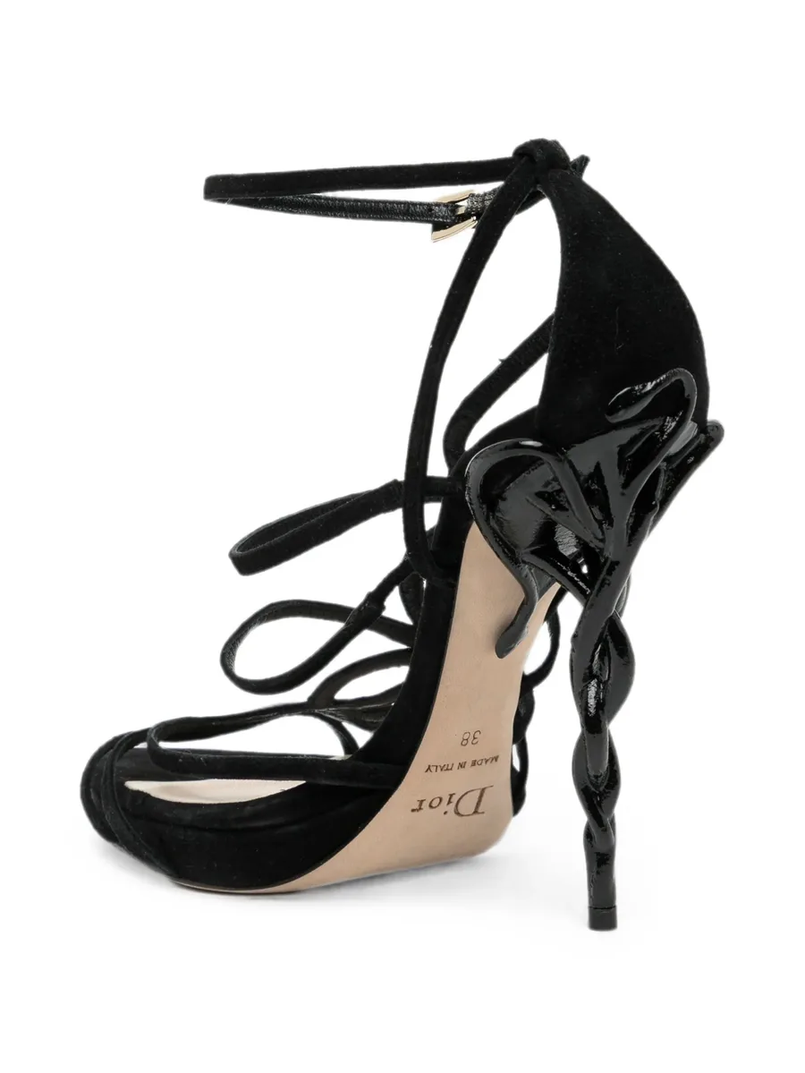 120mm strappy cage sandals 6