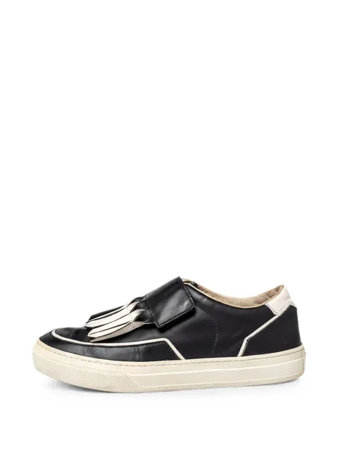 fringe slip-on sneakers