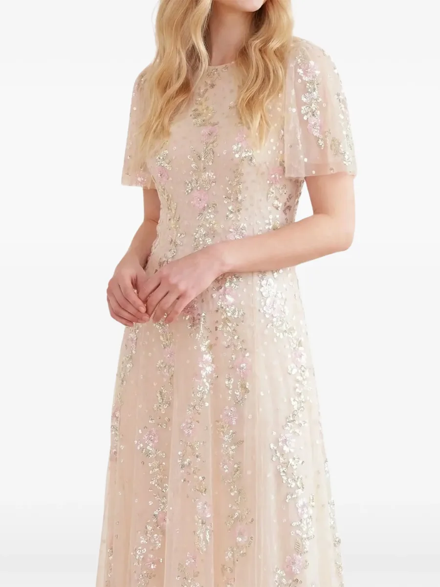 Confetti round-neck maxi dress 8