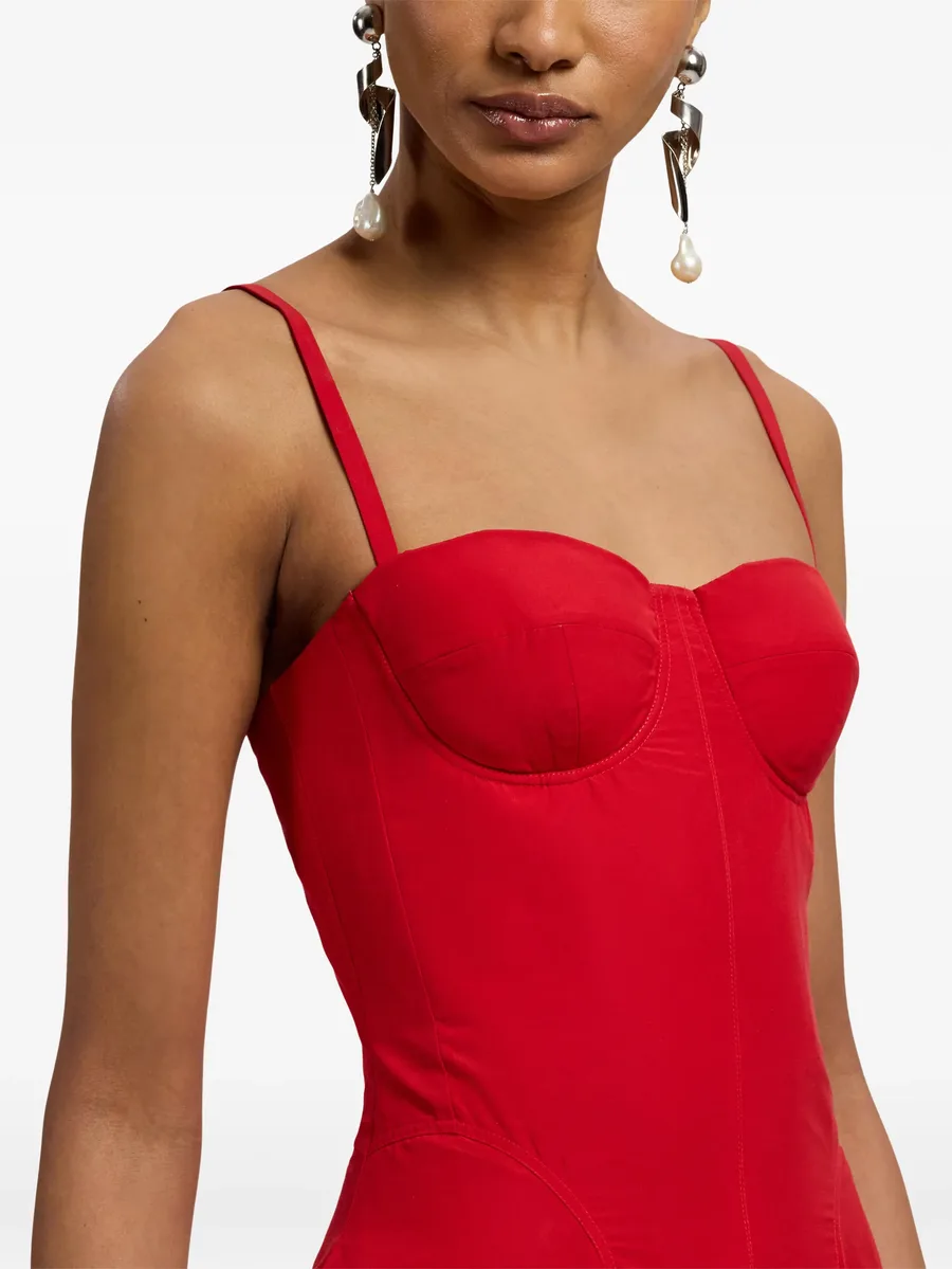 Marigot spaghetti-strap midi dress 11