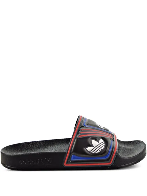 шлепанцы Adilette Core Black/Grey Six/Collegiate Royal