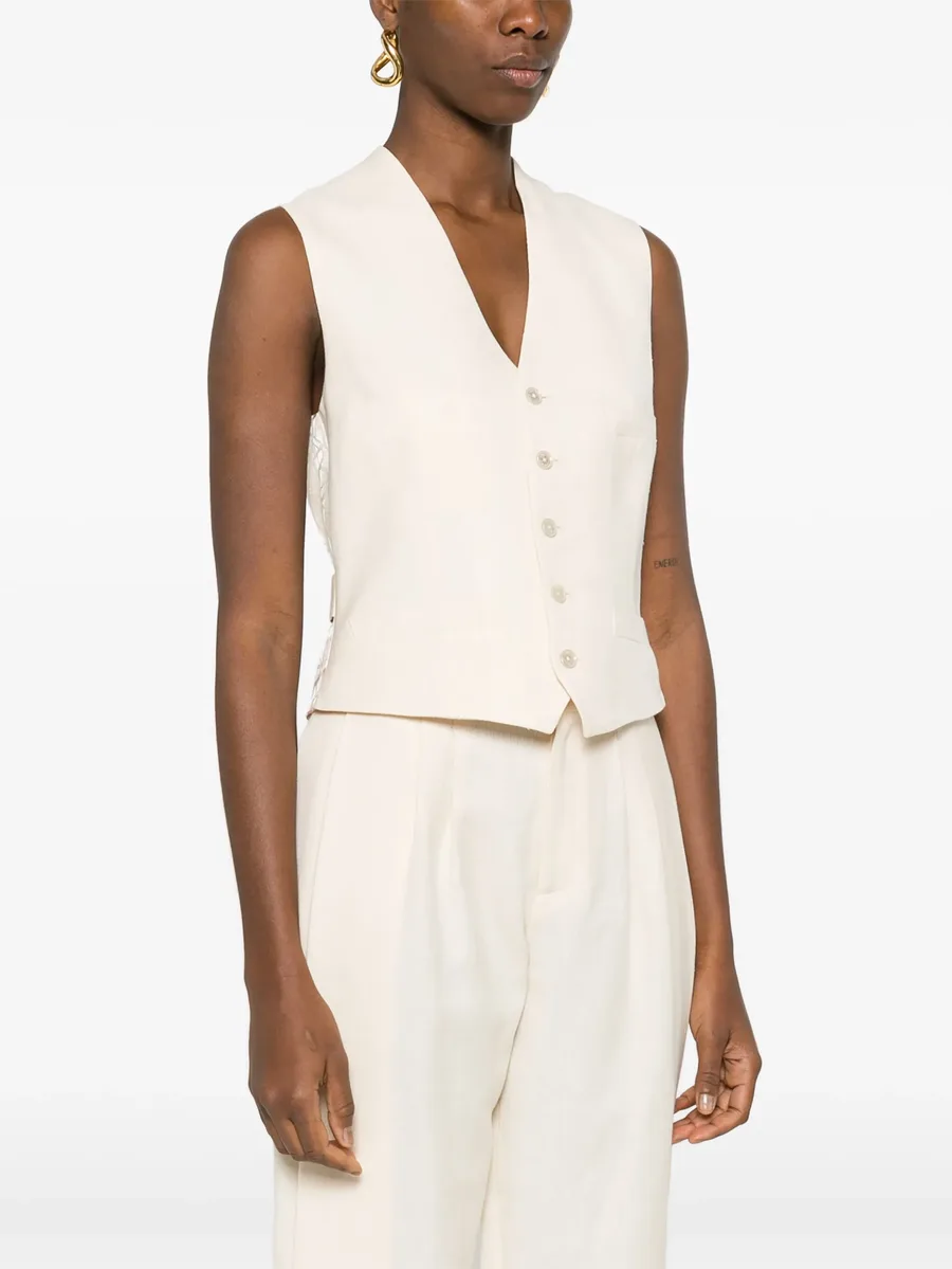 logo-jacquard vest 5