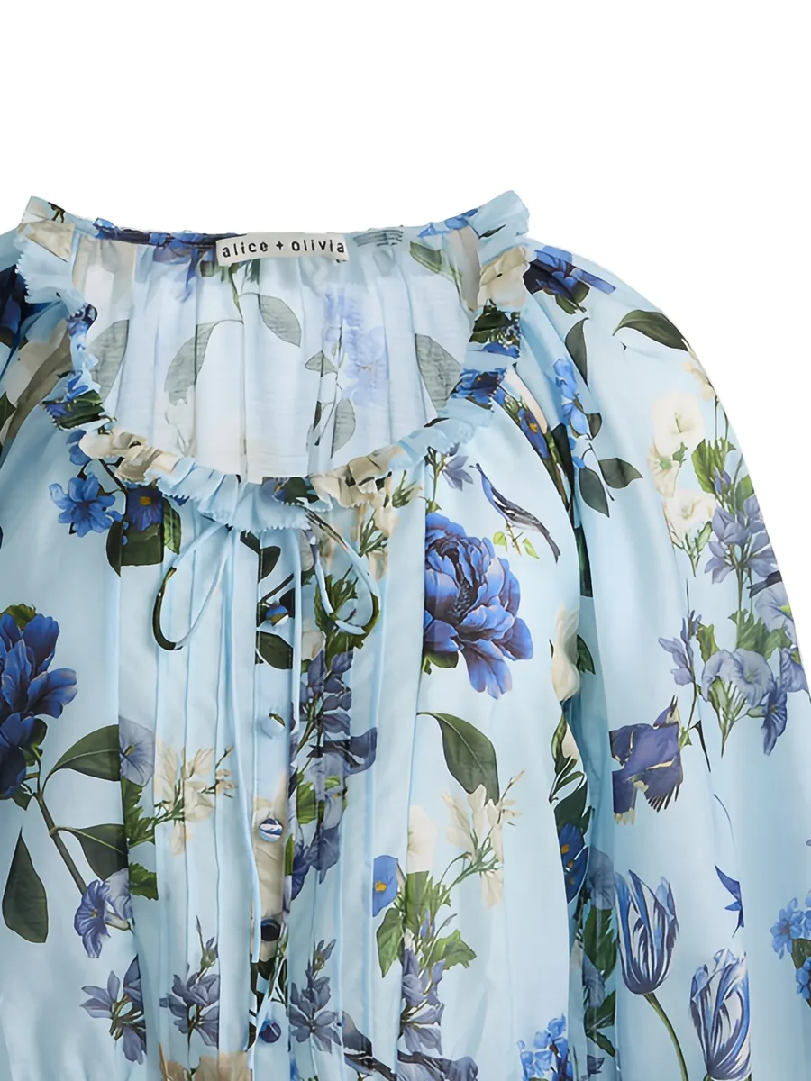 McLaine floral-print ruffled blouse 4