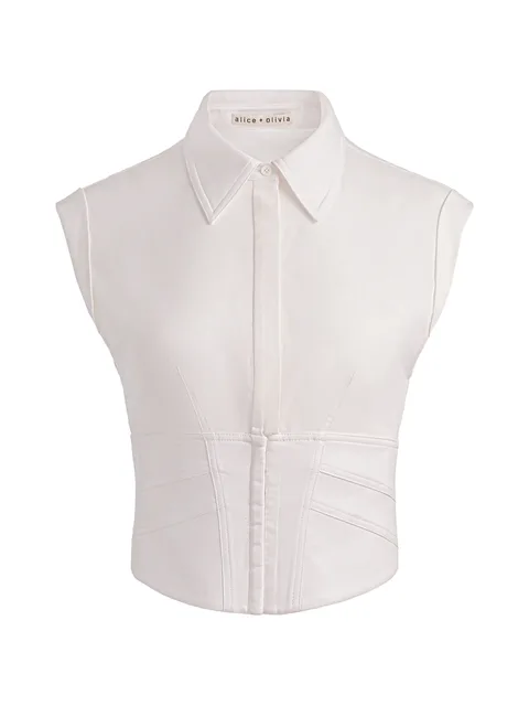 Kim paneled corset top